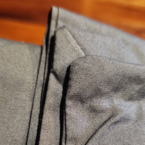 Elegant Percale Hemmed Duvet Cover - Slate Blue - Picture 8 of 11